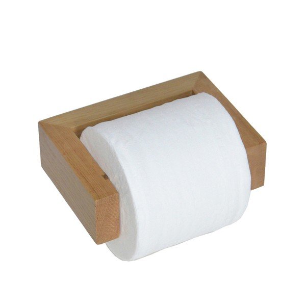 Stensko držalo za toaletni papir iz hrasta Wireworks Mezza-image-1
