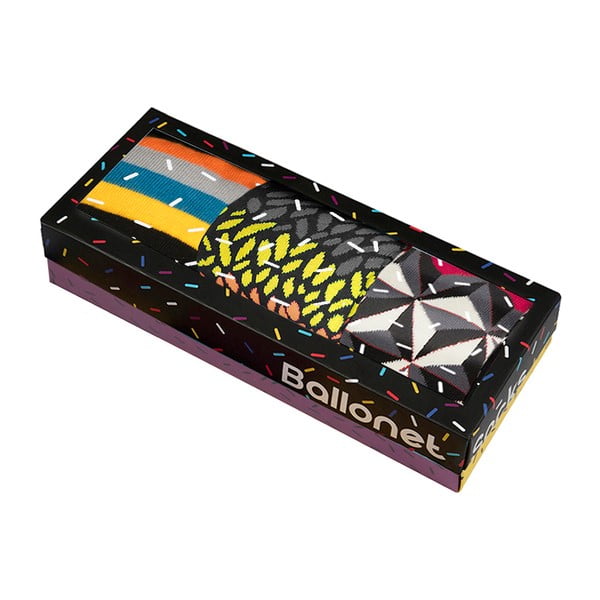 Komplet 3 parov nogavic Ballonet Autumn v darilni škatli, velikost 36-40-image-2