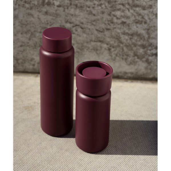 Bordo rdeč termo lonček iz nerjavečega jekla 400 ml Singles – Zone-image-2