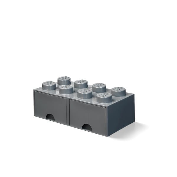 Otroška temno siva škatla za shranjevanje z 2 predaloma LEGO®