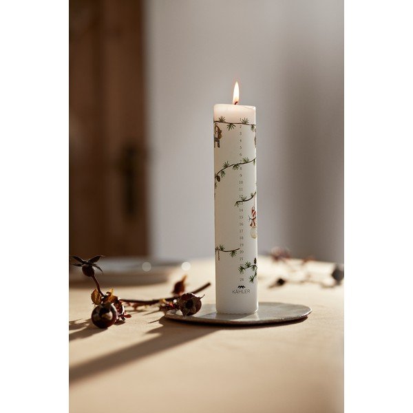 Sveča z božičnim motivom čas gorenja 56 h Hammershøi Christmas 2025 – Kähler Design-image-2