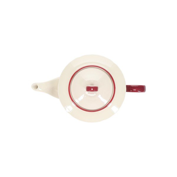 Bordo rdeč/slonokoščen porcelanast čajnik 920 ml Cyril – S|P Collection-image-3