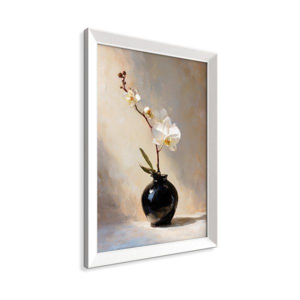 Tiskana slika z okvirjem 56x75 cm White Orchid – Styler-image-3