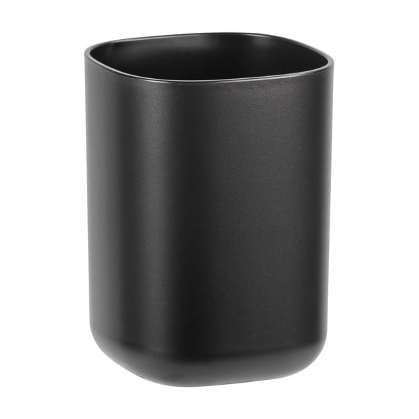 Črna skodelica za zobno ščetko Wenko Davos