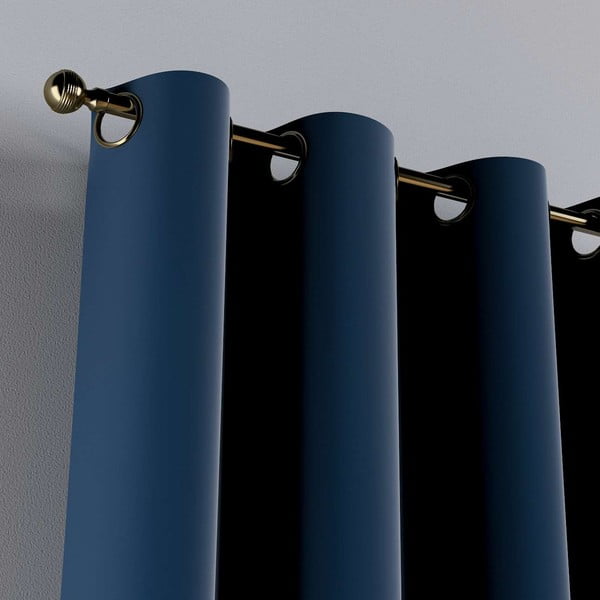 Modra zavesa 260x130 cm Posh Velvet - Yellow Tipi-image-3