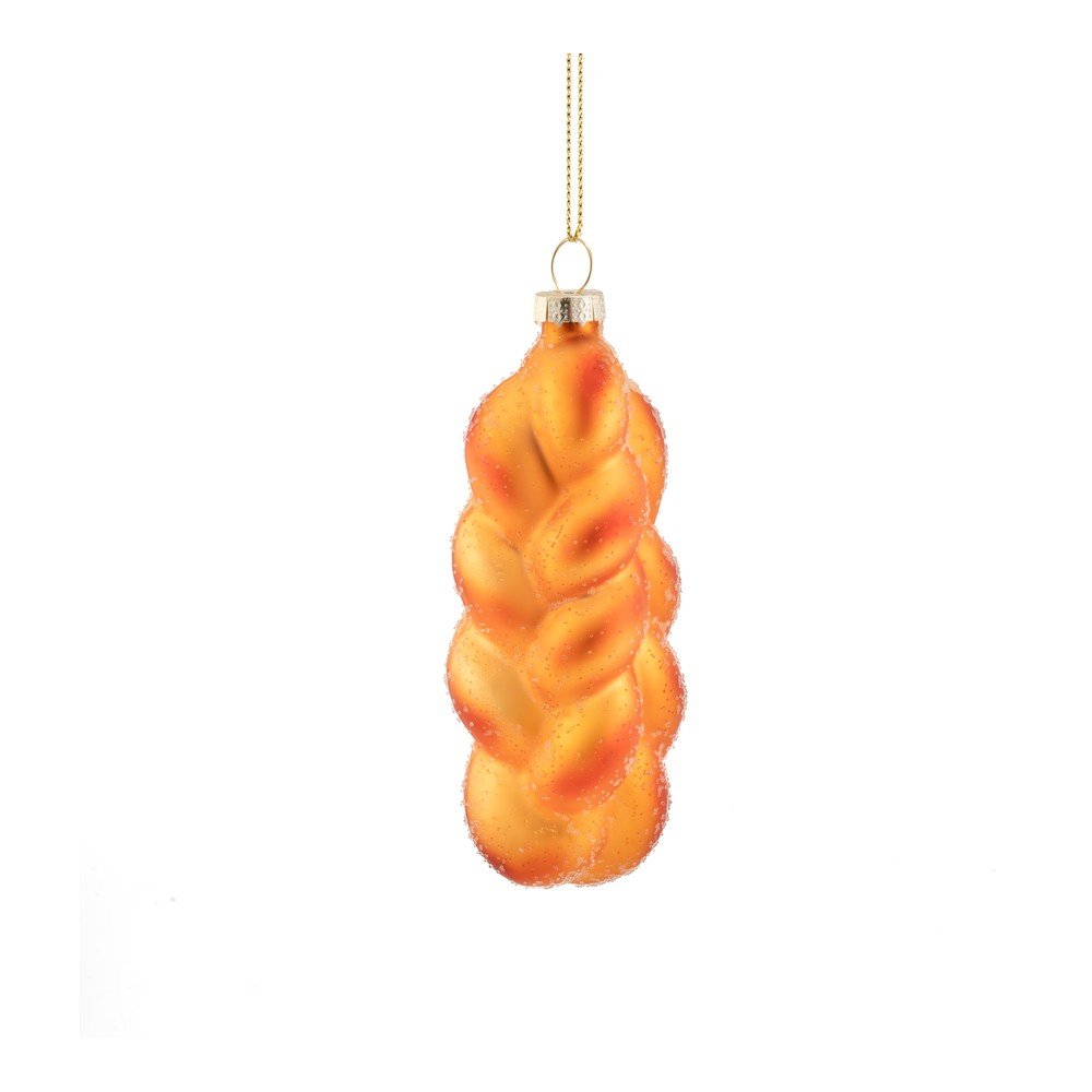 Steklen okrasek za jelko 3,5 cm Plait Bread