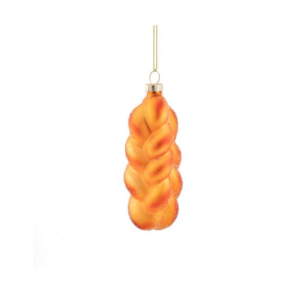 Steklen okrasek za jelko 3,5 cm Plait Bread – Sass & Belle
