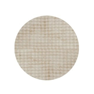Bež pralna okrogla preproga ø 100 cm Bubble Cream – Mila Home