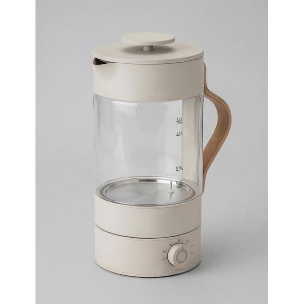 Bež steklen grelnik vode 1,2 l Emma – Stelton-image-3