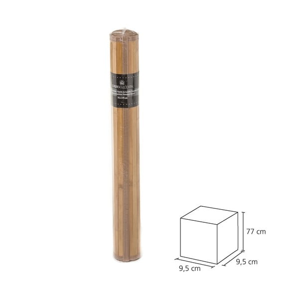 Temno rjava bambusova preproga 75x175 cm – Casa Selección-image-3