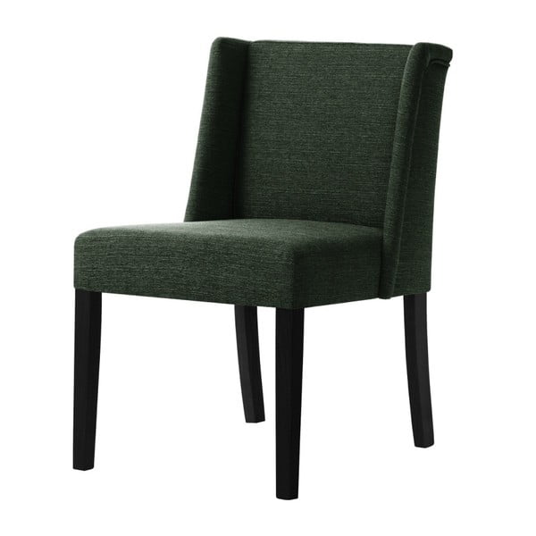 Zeleni stol s črnimi bukovimi nogami Ted Lapidus Maison Zeste