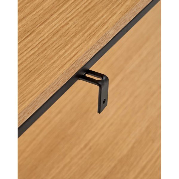 Konzolna mizica iz hrastovega lesa 120x30 cm Yona - Kave Home-image-4