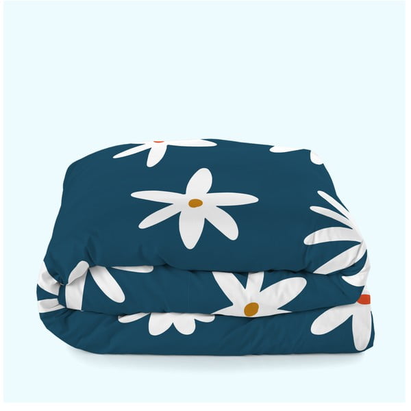 Modra prevleka za odejo za zakonsko posteljo 200x200 cm Margaret – Aware-image-3