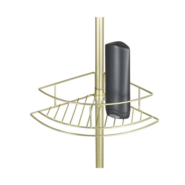 Kotna teleskopska kopalniška polica iz nerjavečega jekla v zlati barvi Dolcedo – Wenko-image-4