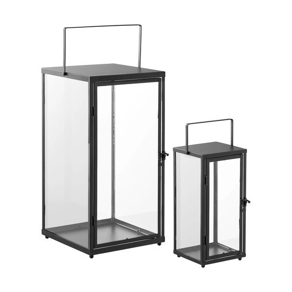 Steklene lanterne v kompletu 2 ks (višina 50 cm) Ibra – House Nordic