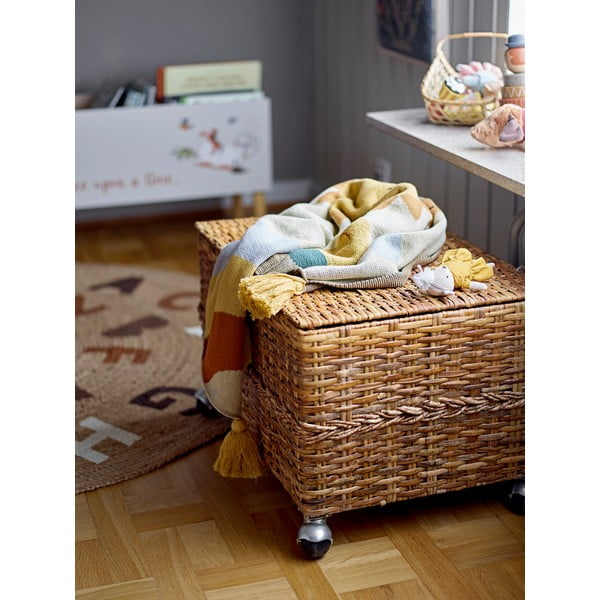 Okrogla preproga iz jute v naravni barvi ø 130 cm Dinne – Bloomingville Mini-image-1