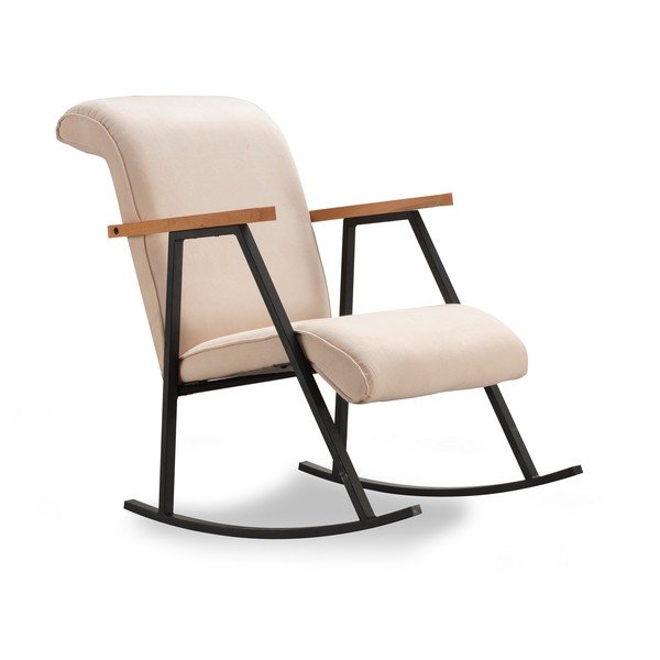 Kremno bel fotelj Yoka – Artie