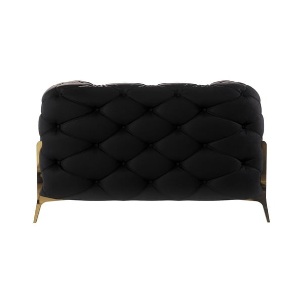 Črn žameten fotelj Chelsea Bis – Ropez-image-3