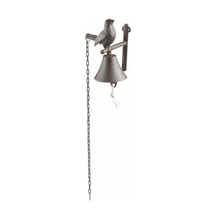 Stenski zvonec iz litega železa z motivom ptice Esschert Design Cutie Bird
