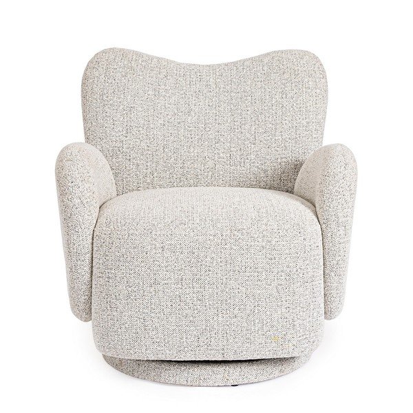 Svetlo siv vrtljiv fotelj Harper – Bizzotto-image-2