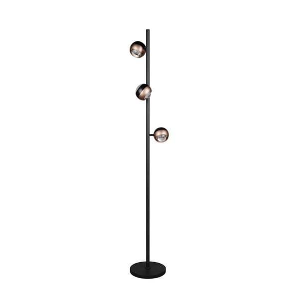 Črno-bronasta LED stoječa svetilka (višina 150 cm) Orbit – Trio Select-image-2