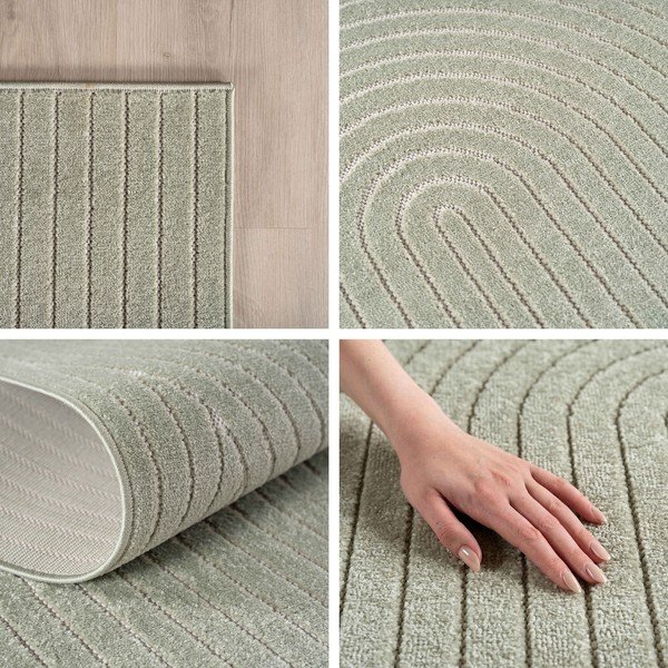 Zelen zunanji in notranji tekač 80x250 cm Nova 1201 – Ayyildiz Carpets-image-2