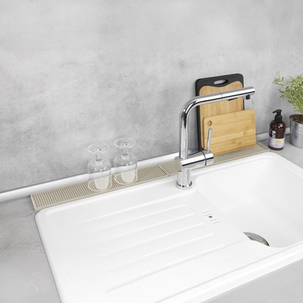 Bež plastična odcejalna podloga 42x8 cm Slim – Wenko-image-2