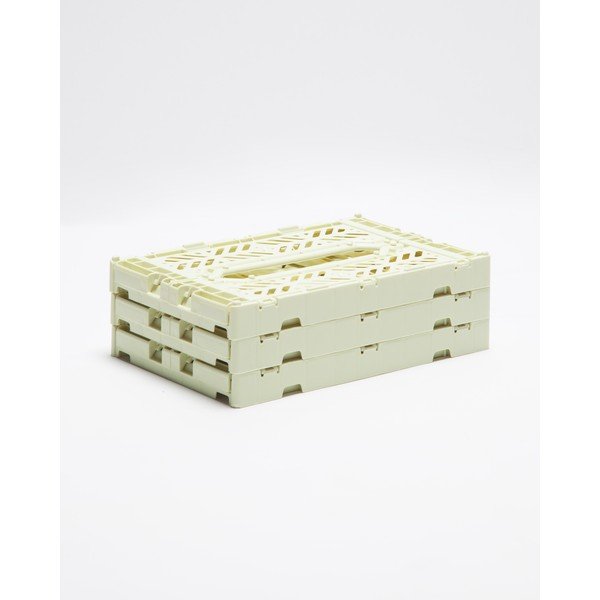 Komplet 3 rumenih škatel za shranjevanje Little Nice Things Caja-image-2