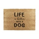 Predpražnik iz kokosovih vlaken 40x60 cm Life Is Better With a Dog – Artsy Doormats