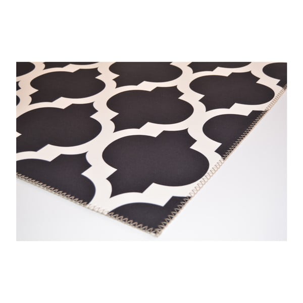 Črno-bela preproga Vitaus Elisabeth, 80 x 150 cm-image-2