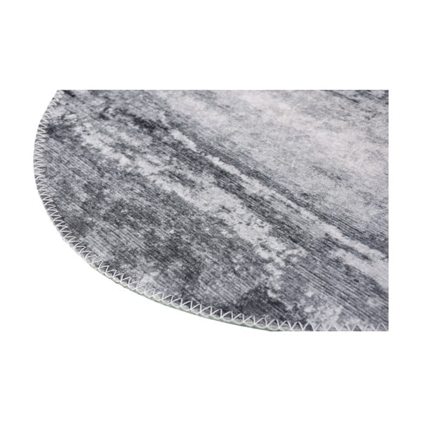 Siva pralna okrogla preproga ø 120 cm – Vitaus-image-2