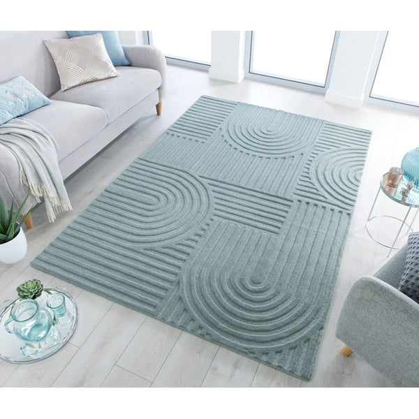 Turkizna ročno tkana volnena preproga 200x290 cm Zen Garden – Flair Rugs-image-1