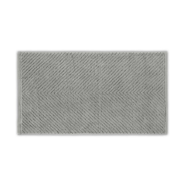 Siva bombažna kopalna brisača 142x76 cm Chevron - Foutastic