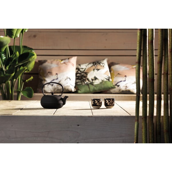 Črn porcelanast/litoželezni čajni servis Sichuan – Bredemeijer-image-3