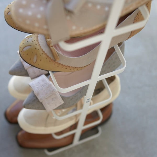 Belo kovinsko stojalo za čevlje Tower Shoe Rack – YAMAZAKI-image-1