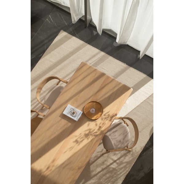 Jedilna miza iz masivnega hrasta 90x200 cm Derven – Gazzda-image-4