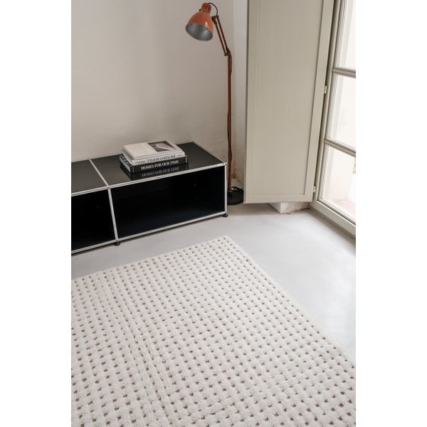 Slonokoščena pralna ročno tkana volnena preproga 170x240 cm Unexpected Wool – Lorena Canals-image-4