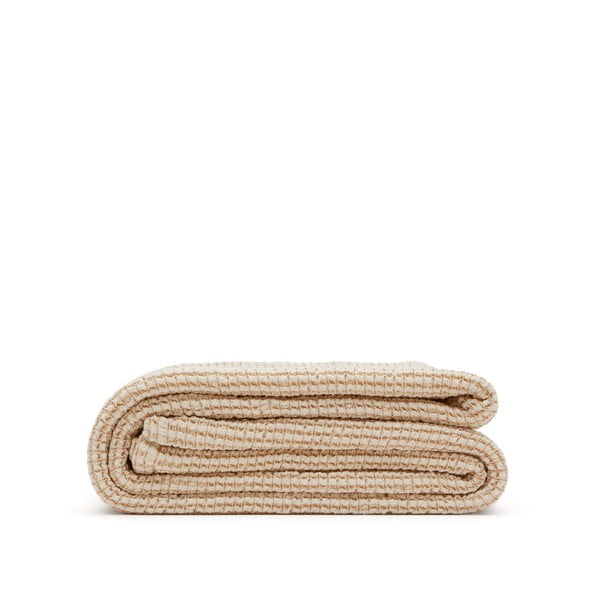 Bež bombažno pregrinjalo 240x260 cm Senara – Kave Home-image-2