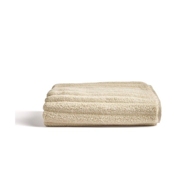 Bež frotirna bombažna brisača 50x90 cm Navira – Kave Home