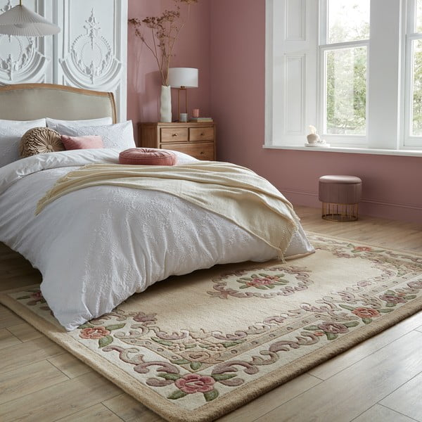 Bež volnena preproga Flair Rugs Aubusson, 150 x 240 cm-image-1