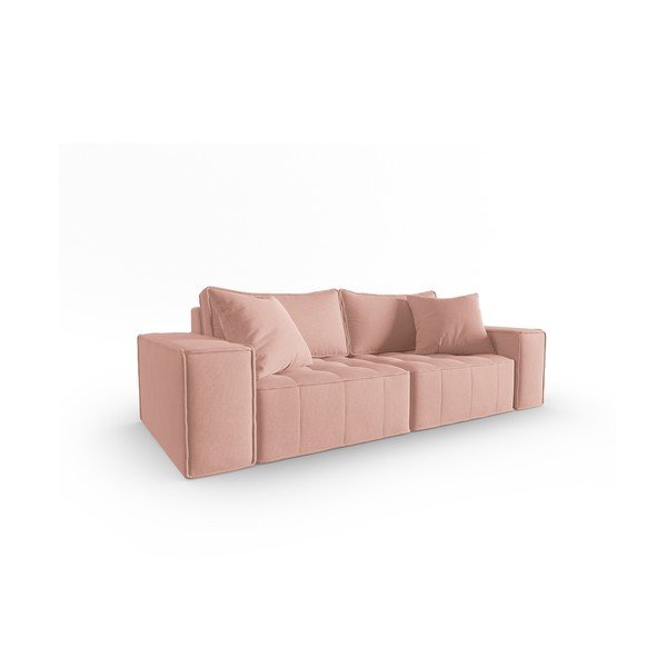 Rožnata sedežna garnitura 212 cm Mike – Micadoni Home-image-2