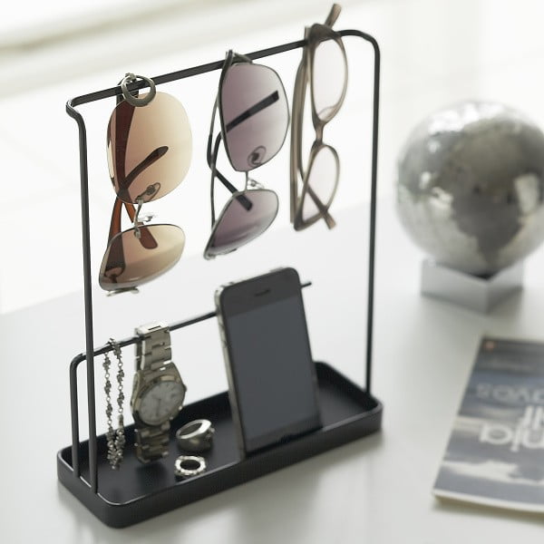 Črno stojalo za očala in nakit YAMAZAKI Tower-image-1