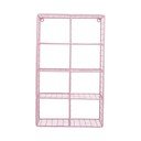 Svetlo rožnata večnivojska jeklena polica 30 cm Reja – PT LIVING