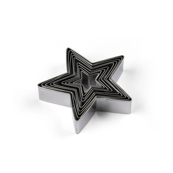 Modelčki za piškote v kompletu 9 ks z božičnim motivom Star – Blomsterbergs