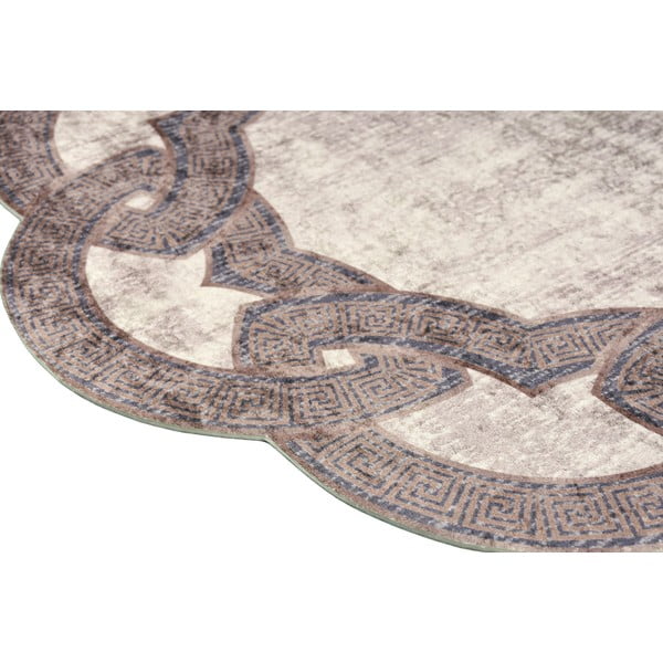 Bež okrogla preproga ø 160 cm - Vitaus-image-2