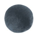 Temno moder okrasni vzglavnik iz mikrovlaken Tiseco Home Studio Marshmallow, ø 40 cm