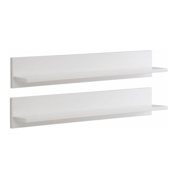 Bela stenska polica iz masivnega borovega lesa Støraa Salento-image-1