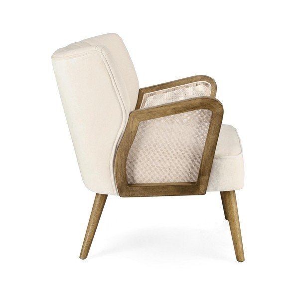 Bež žameten fotelj Virna – Bizzotto-image-3