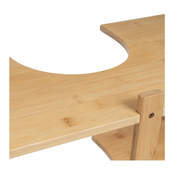 Bambusova omarica za pod umivalnik v naravni barvi 60x60 cm – Casa Selección-image-3