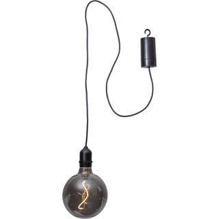Črna zunanja LED svetlobna dekoracija Star Trading Glassball, dolžina 1 m
